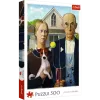 TREFL PUZZLE Dėlionė - 500 - American Gothic: Dog Edition Trefl 37526