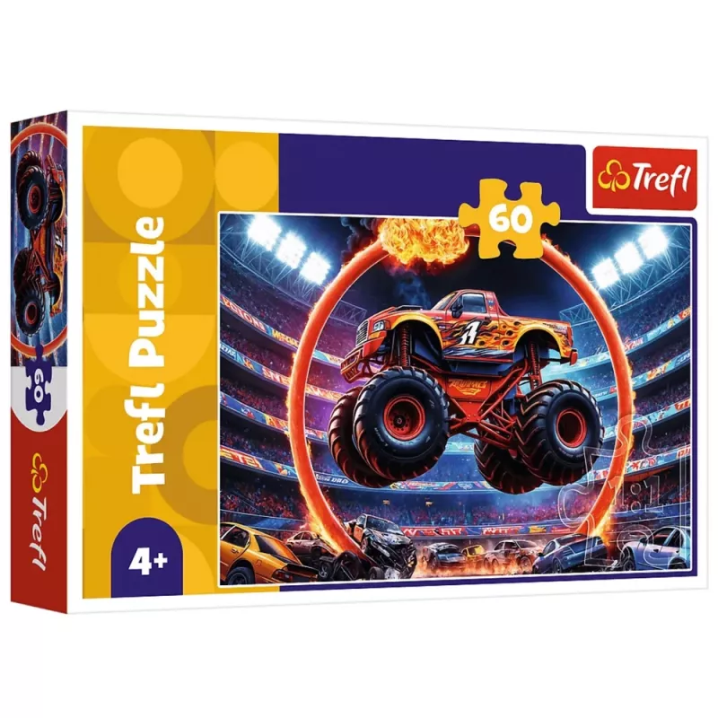 TREFL PUZZLE Dėlionė 60 - Monster Truck Trefl 17404