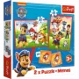 TREFL PUZZLE Dėlionė + Memos 2in1 Paw Patrol Šunų komanda veiksme