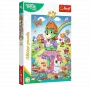 TREFL PUZZLE Dėlionė su blizgučiais Treflikų šeima 100 vnt. Blizgantys Treflikai Trefl 14833