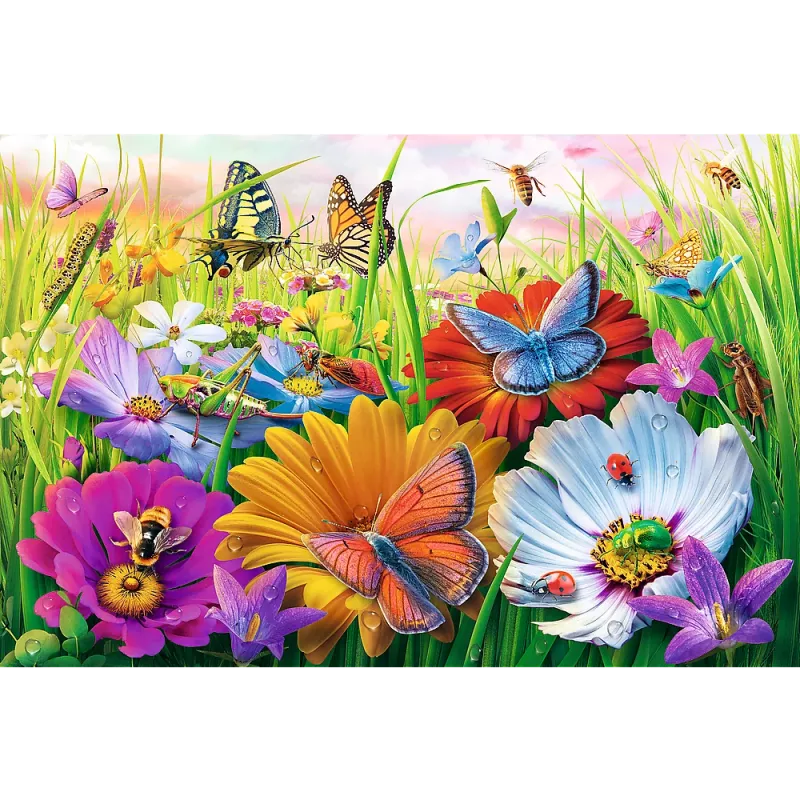 TREFL PUZZLE Dėlionė - 300 EasyPiece - Vabzdžiai pievoje Trefl 23103