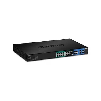 TRENDnet TPE-204US 20 prievadų Gigabit Web Smart UPoE komutatorius, 370W PoE biudžetas, 8 UPoE prievadai, 19 inch montuojamas į stelažą