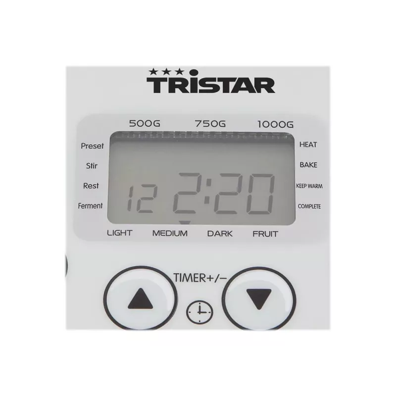 Tristar BM-4586 duonos kepimo mašina, 550 W, 19 programų, 750 g–900 g, LCD, nelipni keptuvė, juoda