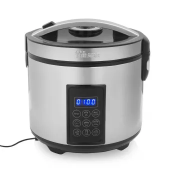 Tristar RK-6138 Skaitmeninis ryžių ir garų puodas, 1,5 L, 500 W, nerūdijantis plienas ir plastikas, juoda