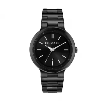 Trussardi vyrų laikrodis R2453164001 41mm T-Logo Quartz nerūdijančio plieno tinklelis mėlynas ciferblatas
