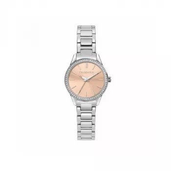 TRUSSARDI Moteriškas T-Light kvarcinis laikrodis R2453151521 30mm sidabrinis nerūdijančio plieno tinklelis