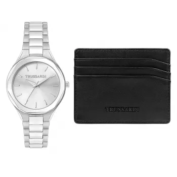 Trussardi moteriškas laikrodis R2453157507 32mm sidabrinis nerūdijančio plieno Milano apyrankė kvarcinis