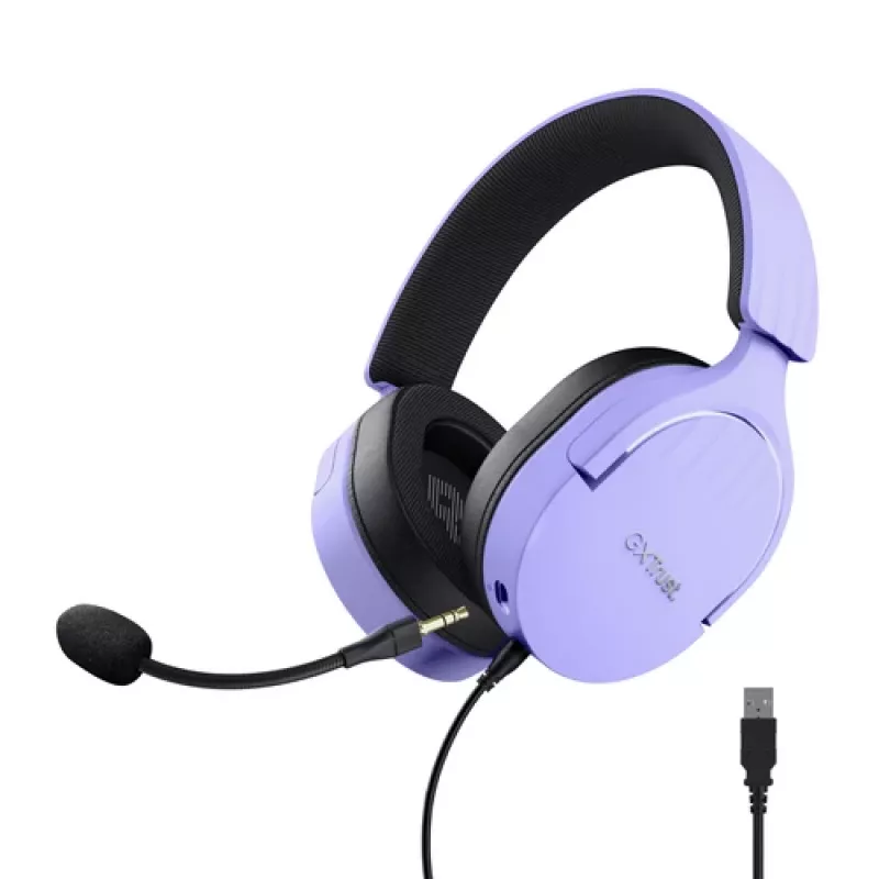 Trust GXT490P Fayzo 7.1 USB ausinės violetinė