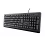 Trust Primo klaviatūra, laidinė, USB, QWERTY, juoda, 104 klavišai, atspari išsiliejimui