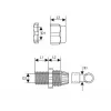 TRYTYT PG13.5 kabelio įvadas, šviesiai pilkas PA6, IP68, 6-12 mm kabeliams (1 vnt.)