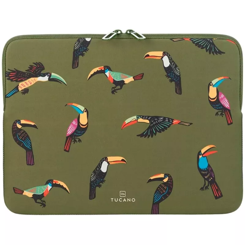 Tucano Tucani Second Skin nešiojamojo kompiuterio dėklas 15-16 colių nešiojamiesiems kompiuteriams, neoprenas, žalias BFTUC401516-V