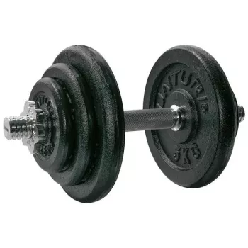 Tunturi 20 kg Reguliuojamų hantelių rinkinys su ketaus plokštėmis ir plieninėmis strypais (2 x 10 kg)