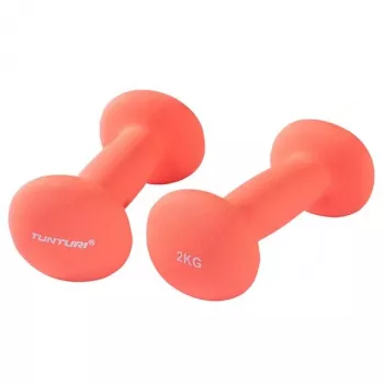 Tunturi neopreno hanteliai 2 kg pora raudoni