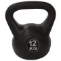 Tunturi PE Kettlebell 12kg (Juodas) - Patvarus jėgos treniruočių kettlebell