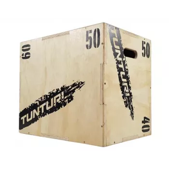 Tunturi Plyo Box Wood 40/50/60cm - Reguliuojama plyometrinė dėžė