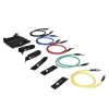 TUNTURI RS Sports Tubing Set Medium - 5 pasipriešinimo vamzdžiai su rankenomis, kulkšnies dirželiais, durų inkaru ir nešiojimo krepšiu