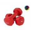 Tunturi Vinyl Dumbbells 3.0 kg x 2 Red – Fiksuoto svorio hantelių rinkinys, skirtas treniruotėms namuose
