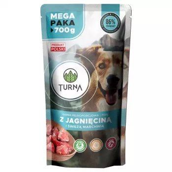 TURNA su ėriena – šlapias šunų maistas – 700g
