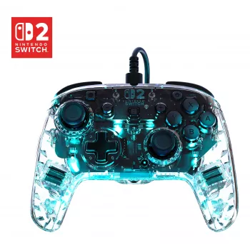 Turtle Beach Afterglow Clear Wired RGB Gaming Controller, skirtas Xbox Series X|S, Xbox One, Windows 10/11