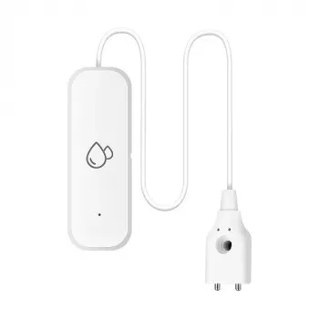 TUYA HS085179 Wi-Fi vandens nuotėkio jutiklis su 85dB aliarmu, maitinamas baterija, veikia su Alexa ir Google Assistant