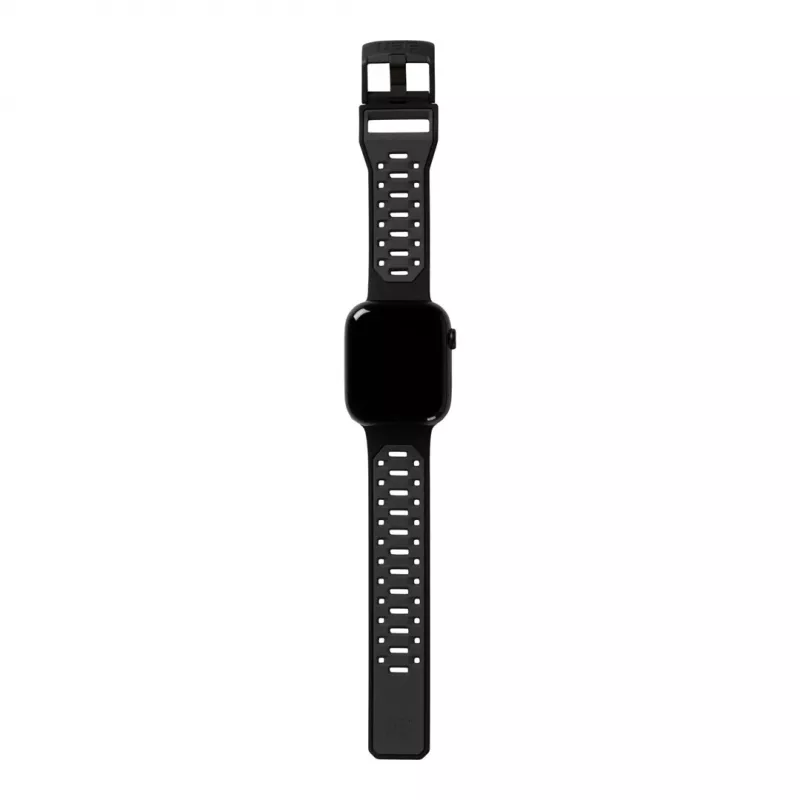 UAG Scout silikoninis laikrodžio dirželis, skirtas Apple Watch 49mm/45mm/44mm/42mm - juodas