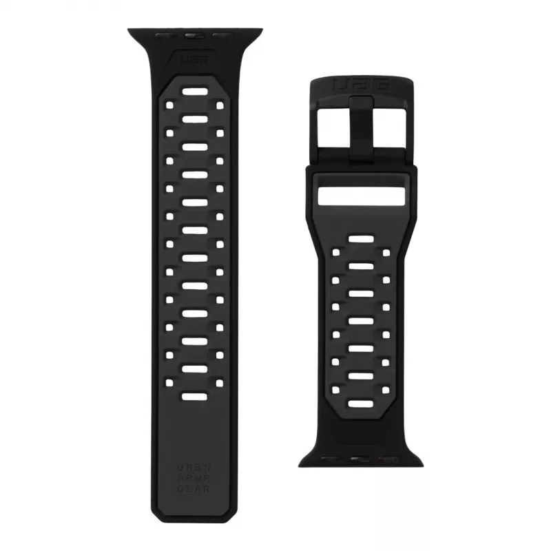 UAG Scout silikoninis laikrodžio dirželis, skirtas Apple Watch 49mm/45mm/44mm/42mm - juodas