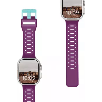 UAG Urban Armor Gear Civilian apyrankė, skirta Apple Watch Ultra/44/45/46mm - tamsiai violetinė/aqua 194002114E5F