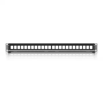 Ubiquiti Blank Keystone Patch Panel 24 Port, skirta UniFi stelažinei įrangai, 1U