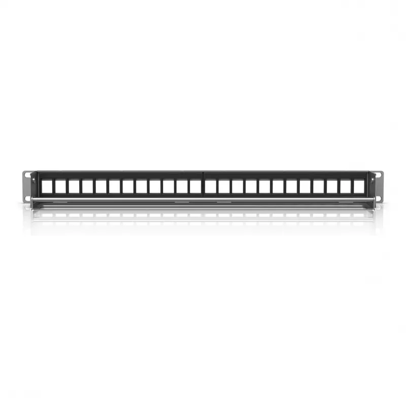 Ubiquiti Blank Keystone Patch Panel 24 Port, skirta UniFi stelažinei įrangai, 1U