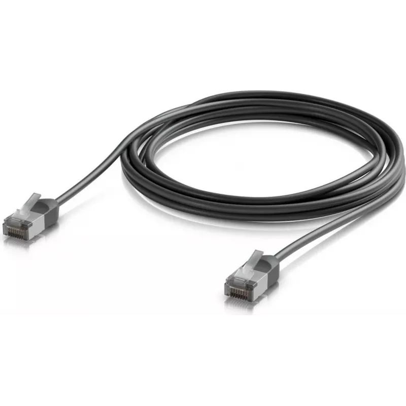 UBIQUITI UACC-CABLE-PATCH-OUTDOOR-C6A-3M-BK Itin plonas ekranuotas lauko Cat6a jungiamasis kabelis (3 m, juodas)