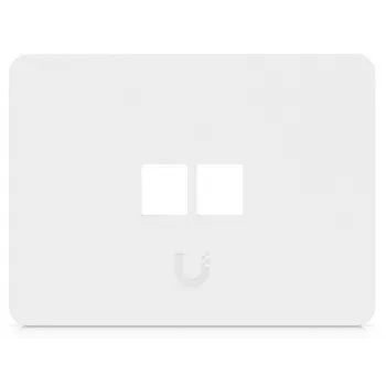 Ubiquiti UACC-WP-KEYSTONE-H-2P Universal Keystone sieninė plokštė (2 vnt.) – balta, vieno lizdo, ABS