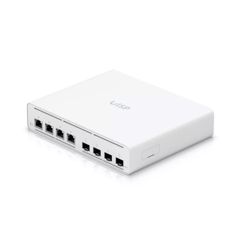 Ubiquiti UISP-S-PLUS-EU 8 prievadų 2.5GbE PoE++ komutatorius su 10G SFP+ uplink, 200W biudžetu