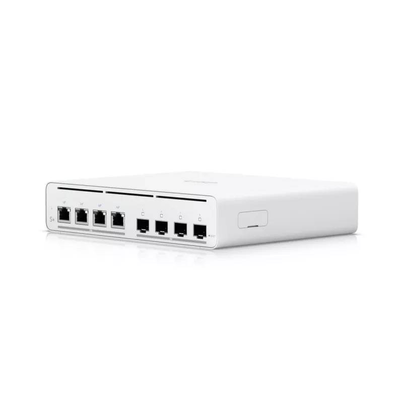 Ubiquiti UISP-S-PLUS-EU 8 prievadų 2.5GbE PoE++ komutatorius su 10G SFP+ uplink, 200W biudžetu