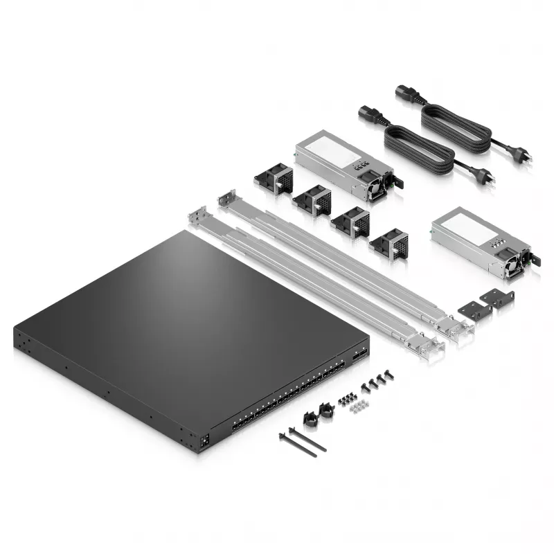 Ubiquiti UniFi EAV-Fiber 22 prievadų pilnai valdomas 3 lygmens 10G/100G agregacijos komutatorius