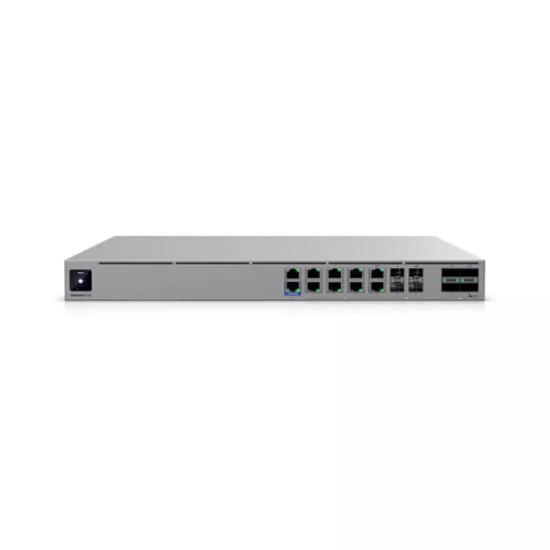Ubiquiti UniFi Enterprise Firewall Core EF-Core - 4x 100G QSFP28, 4x 25G SFP28, 8x 10G RJ45, 2x 1G RJ45, 1U stelažo montavimui