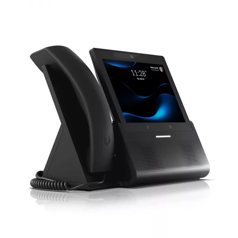 Ubiquiti UniFi Talk UTP-G3-Touch-Enterprise VoIP jutiklinio ekrano stalinis telefonas, juodas, Wi-Fi