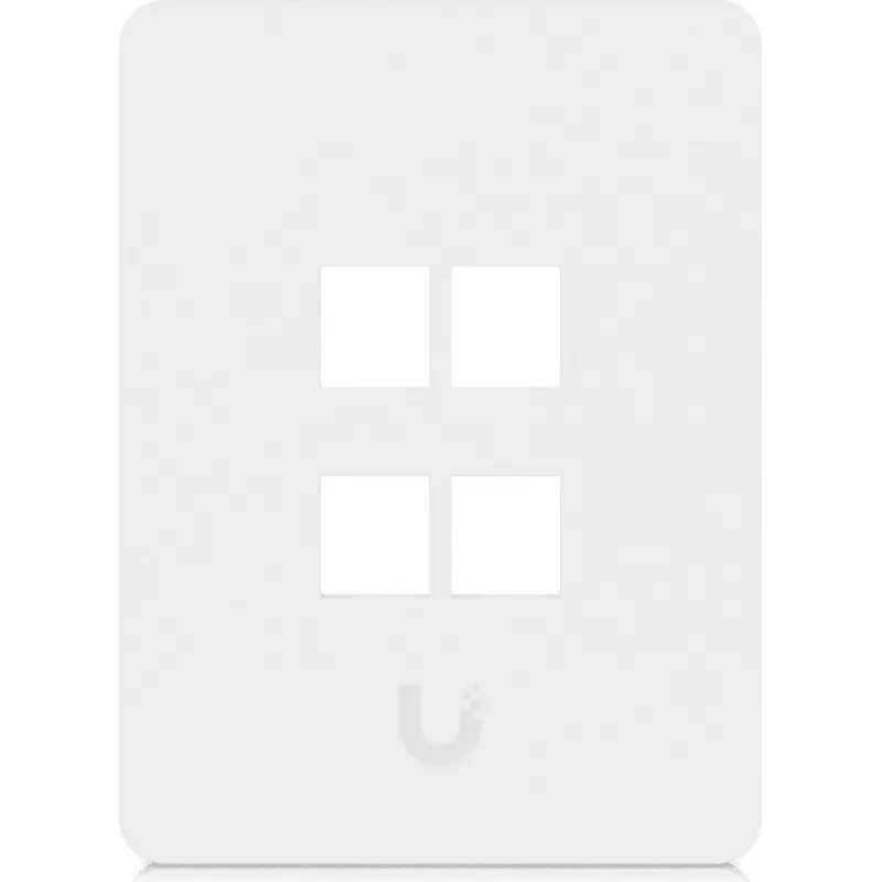 Ubiquiti Universal Keystone sieninė plokštė 4 prievadų vertikali – švari pritaikoma apdaila (UACC-WP-KEYSTONE-V-4P)