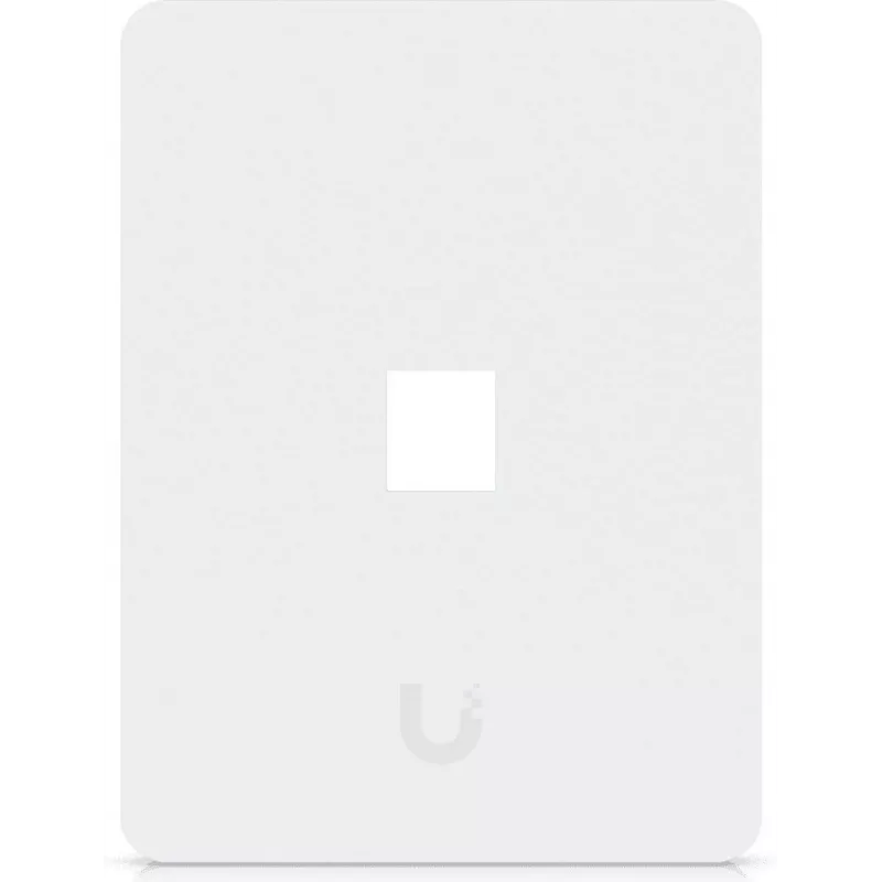 Ubiquiti Universal Keystone Wall Plate – švarus pritaikomas apdaila, 1 prievadas (balta)