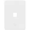Ubiquiti Universal Keystone Wall Plate – švarus pritaikomas apdaila, 1 prievadas (balta)