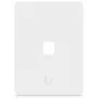 Ubiquiti Universal Keystone Wall Plate – švarus pritaikomas apdaila, 1 prievadas (balta)