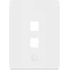 Ubiquiti Universal Keystone sieninė plokštė švari, pritaikoma apdaila, 2 prievadų vertikali (UACC-WP-KEYSTONE-V-2P)