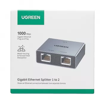 UGREEN NW301 1-to-2 Gigabit Ethernet skirstytuvas, 1000 Mbps, RJ45