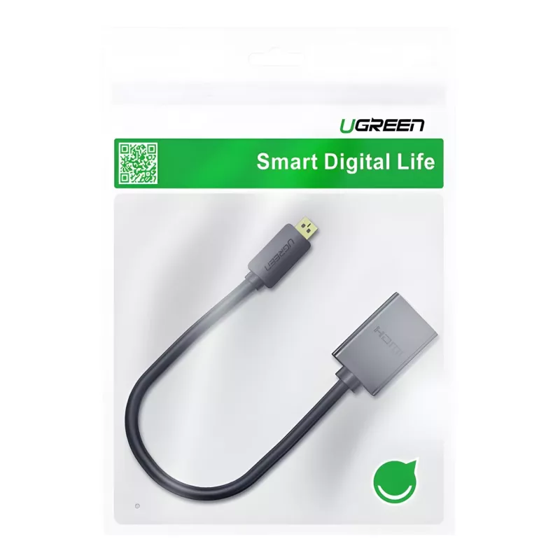 UGREEN 20134-20134 Micro HDMI vyriškas į HDMI moterišką adapteris - juoda