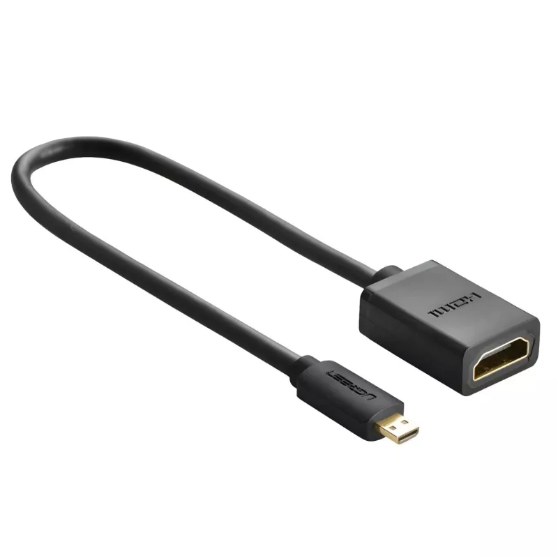 UGREEN 20134-20134 Micro HDMI vyriškas į HDMI moterišką adapteris - juoda