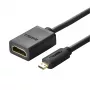 UGREEN 20134-20134 Micro HDMI vyriškas į HDMI moterišką adapteris - juoda