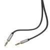UGREEN 3,5 mm aux kabelis 2 m – 24K auksu dengtas stereo garso kabelis, deguonies neturintis varis, dvigubai ekranuotas, TPE apvalkalas, nusileidžianti jungtis telefono dėklams, juoda