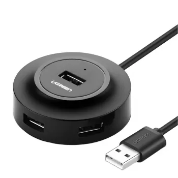 UGREEN 4-in-1 USB 2.0 šakotuvas (20777) - juodas