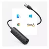 UGREEN 4-in-1 USB Hub 4x USB-A 3.0 PD DC 12V 0.25m Black (CM416 10915)