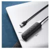 UGREEN 4-in-1 USB Hub 4x USB-A 3.0 PD DC 12V 0.25m Black (CM416 10915)