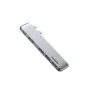 UGREEN 60559 USB-C dokavimo stotis 9-in-1 šakotuvas su 4K HDMI, 3x USB 3.0, Gigabit Ethernet, SD/MicroSD, 100W PD, sidabrinis